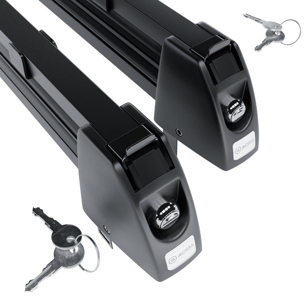 Porte-skis sur toit de voiture - Ski rack M-7703 - noir - pour 3 paires de skis ou 2 snowboards