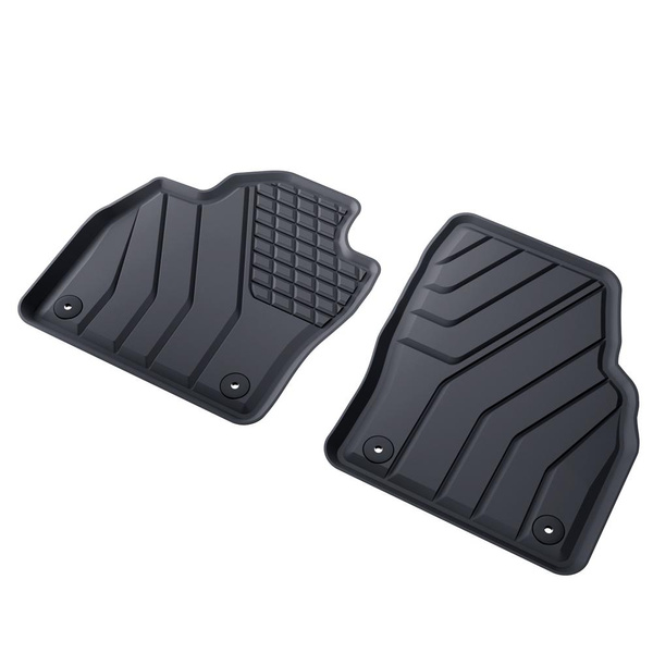 Tapis de sol en TPE adapté pour Skoda Scala Hayon (2019-....) - tapis de voiture - noir