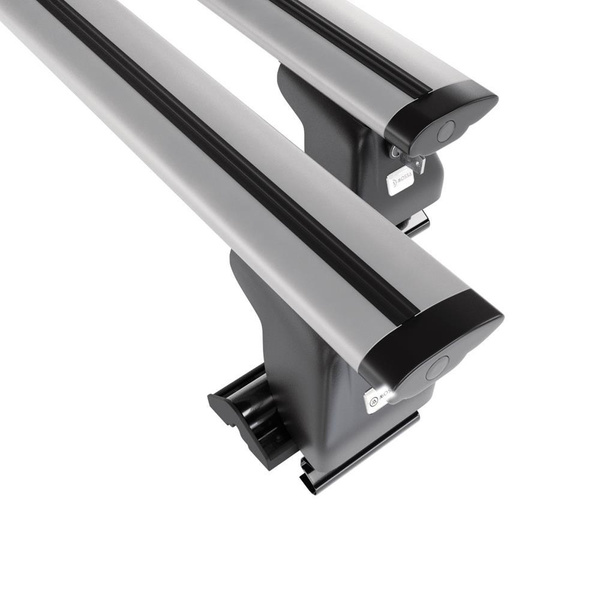 Barres de toit en aluminium adapté pour Nissan Terrano R20 mk II SUV (2003-2006) - Porte-Bagages de Voiture argent - toit normal