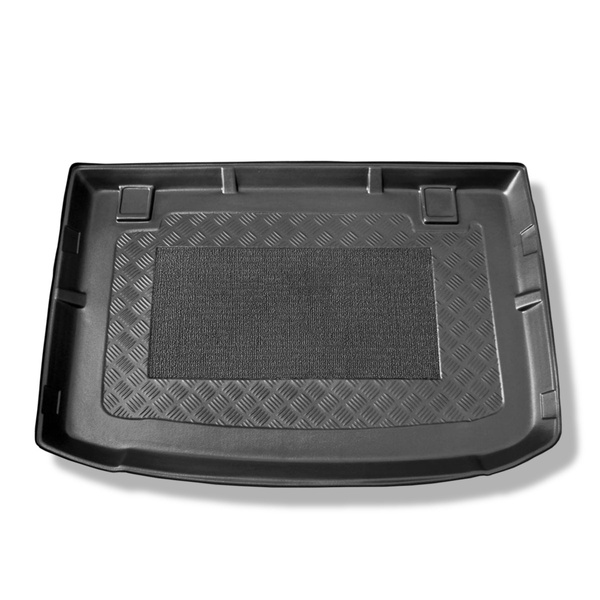 Tapis de coffre adapté pour Kia Venga Monospace (12.2009-07.2019) - bac de coffre - protection de coffre voiture - coffre inférieur