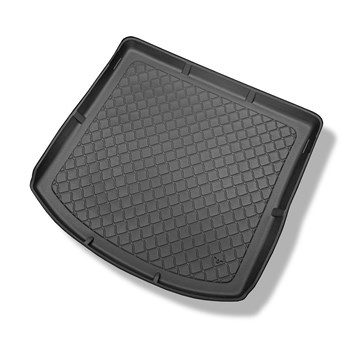 Tapis de coffre adapté pour Volkswagen Touran I 1T Monospace (09.2010-08.2015) - bac de coffre - protection de coffre voiture - 7 places; 3me rangée abaissée