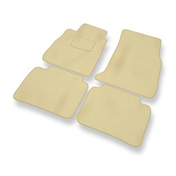 Tapis de Sol Velours adapté pour BMW 4 F32, F36 Coupé, Gran Coupé (2014-2021) - Premium tapis de voiture - beige