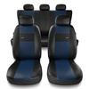 Housses de siège adaptées pour Audi A4 B5, B6, B7, B8, B9 (1995-2024) - housse siege voiture universelles - couverture siege - XL-BL