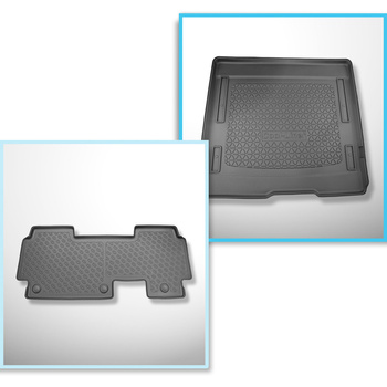 Kit tapis de coffre et tapis de voiture TPE pour: Volkswagen ID. Buzz Van (05.20