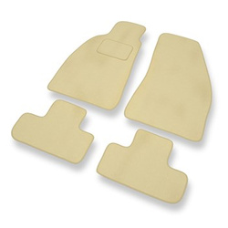 Tapis de Sol Velours adapté pour Alfa Romeo Spider V (1994-2006) - Premium tapis de voiture - beige