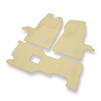 Tapis de Sol Velours adapté pour Ford Transit VI (2000-2006) - Premium tapis de voiture - beige