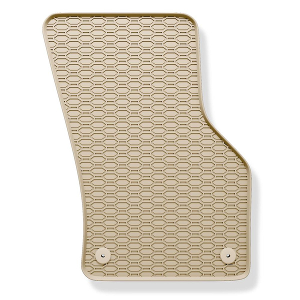 Tapis de sol en caoutchouc adapté pour Volkswagen Passat B8 Berline, SW (2014-2023) - tapis de voiture - beige - 4 pcs.