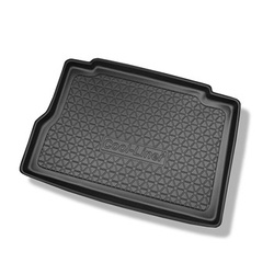 Tapis de coffre adapté pour Opel Astra H Coupé, Hayon (2004-09.2009) - bac de coffre - protection de coffre voiture - avec insert supplémentaire (rangement) dans le coffre; le plus souvent Cosmo