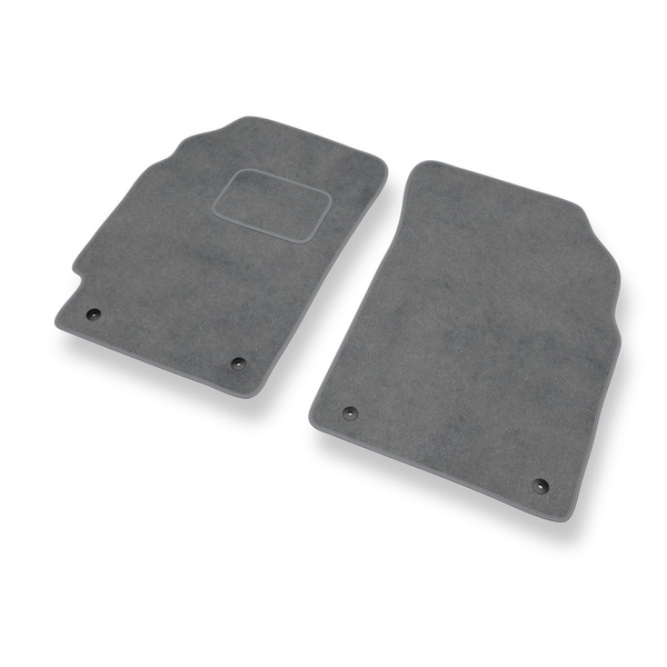 Tapis de Sol Velours adapté pour Chevrolet Spark II M300 Hayon (2010-2015) - Premium tapis de voiture - gris
