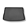 Tapis de coffre adapté pour Volkswagen Golf VII Hayon (10.2012-12.2019) - bac de coffre - protection de coffre voiture - coffre supérieur avec roue de secours à usage temporaire / kit de réparation ; roue de secours taille normale