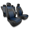 Housses de siège adaptées pour Peugeot 307 I, II (2001-2012) - housse siege voiture universelles - couverture siege - XL-BL