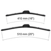 Balais d'essuie-glace de pare-brise adaptés pour Honda S2000 Roadster (04.1999-06.2009) - essuie-glace pour lunette avant - kit essuie glaces - balais plat