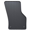 Tapis de sol en caoutchouc adapté pour Volkswagen Passat B8 Berline, SW (2014-2023) - tapis de voiture - noir - 2 pcs.