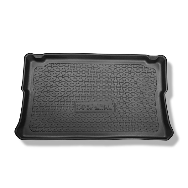 Tapis de coffre adapté pour Opel Vivaro B Van (09.2014-02.2019) - bac de coffre - protection de coffre voiture - version pour le transport de passagers (break / tour); derriere 3e rangée de sieges; version courte (short); sièges non coulissants, montés su