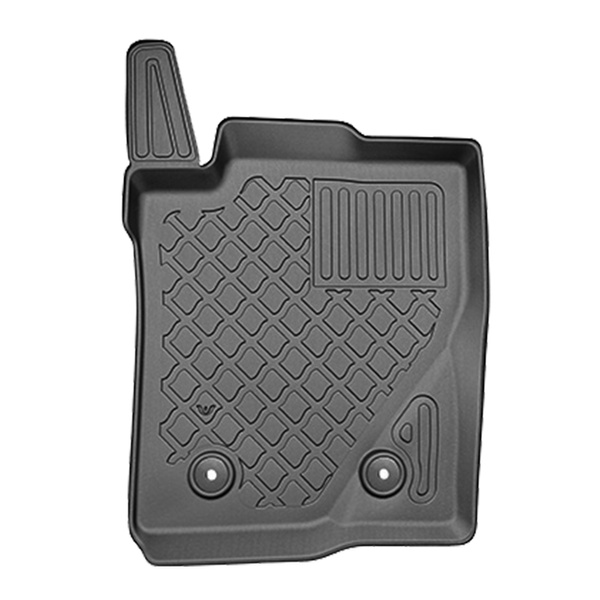Tapis de sol en TPE adapté pour Volkswagen Amarok II Pick-Up (01.2023-....) - tapis de voiture - noir
