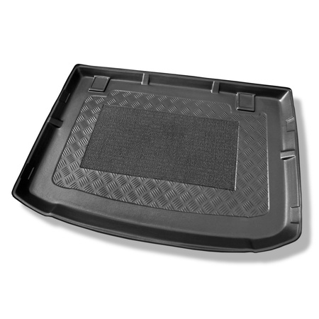 Tapis de coffre adapté pour Hyundai ix20 Monospace (05.2010-07.2019) - bac de coffre - protection de coffre voiture - coffre inférieur