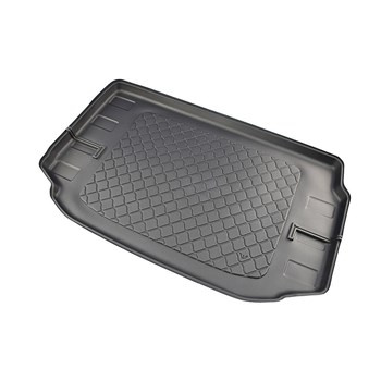 Tapis de coffre adapté pour Suzuki Jimny II GJ SUV (10.2018-2020) - bac de coffre - protection de coffre voiture - derriere 1re rangée de sieges; 2e rangée de sièges abaissée