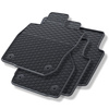 Tapis de sol en caoutchouc adapté pour Volkswagen Passat B9 SW (2024-....) - tapis de voiture - noir - 4 pcs.