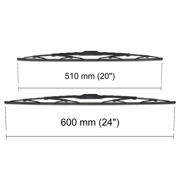 Balais d'essuie-glace de pare-brise adaptés pour Land Rover Range Rover Sport II SUV (09.2013-08.2016) - balais standard