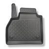 Tapis de sol en TPE adapté pour Renault Kangoo II Van (2008-04.2021) - 5 ou 7 sièges; sans la troisième rangée de sièges - tapis de voiture - noir