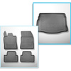 Kit tapis de coffre et tapis de voiture TPE pour: DS 4 E-Tense Plug-in Hybrid Hayon (11.2021-....) - aussi pour E-Tense Plug-in Hybrid;pas pour la version électrique