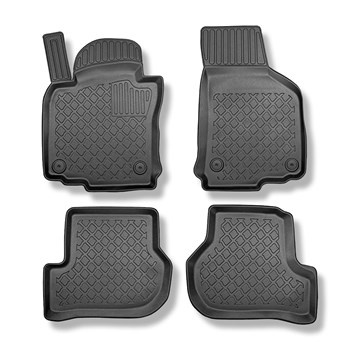 Tapis de sol en TPE adapté pour Volkswagen Golf V, VI SW (12.2015-10.2022) - tapis de voiture - noir
