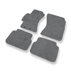 Tapis de Sol Velours adapté pour Subaru Impreza III Hayon, Berline (2007-2011) - Premium tapis de voiture - gris