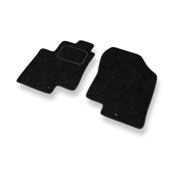 Tapis de Sol Velours adapté pour Kia Venga Monospace (2009-2015) - Premium tapis de voiture - noir
