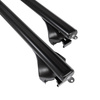 Barres de toit en aluminium adapté pour Toyota Yaris Cross SUV (2021-....) - Porte-Bagages de Voiture noir - rails intégrés