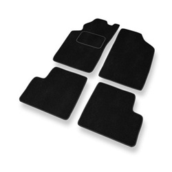 Tapis de Sol Velours adapté pour Toyota Avensis I Break, Liftback, Berline (1997-2003) - Premium tapis de voiture - noir