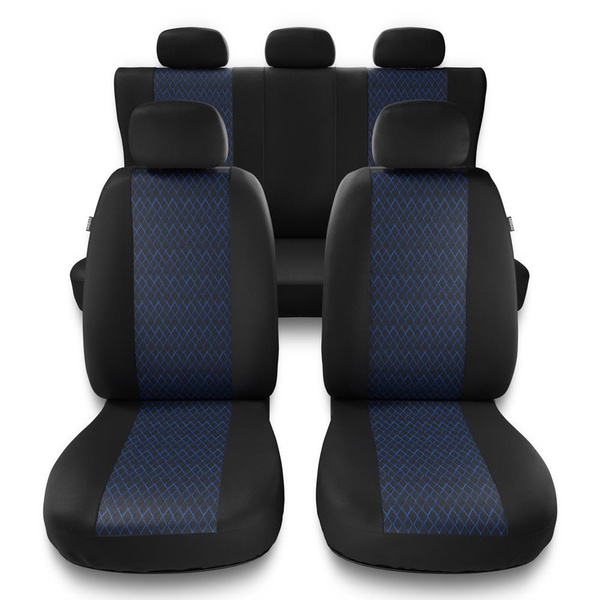 Housses de siège adaptées pour Alfa Romeo 166 I, II, III (1998-2007) - housse siege voiture universelles - couverture siege - PF-BL