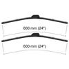 Balais d'essuie-glace de pare-brise adaptés pour Kia Carnival I Monospace (06.1998-06.2006) - balais plat