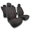 Housses de siège adaptées pour Peugeot 308 I, II, III (2007-....) - housse siege voiture universelles - couverture siege - UNE-RD