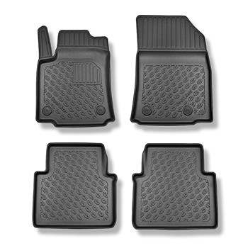 Tapis de sol en TPE adapté pour Opel Crossland X SUV (12.2015-10.2022) - tapis de voiture - noir