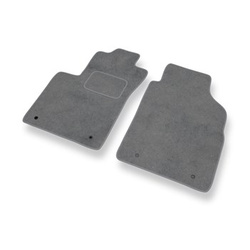 Tapis de Sol Velours adapté pour Fiat 500 Hayon (2012-....) - Premium tapis de voiture - gris