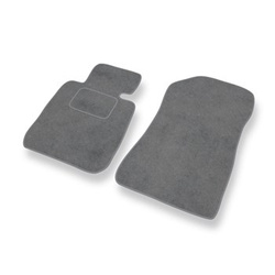 Tapis de Sol Velours adapté pour BMW 1 E81/E87 Coupé, Hayon (2004-2013) - Premium tapis de voiture - gris