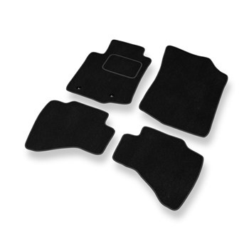 Tapis de Sol Velours adapté pour Toyota Aygo II (2014-2021) - Premium tapis de voiture - noir