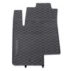 Tapis de sol en caoutchouc adapté pour Hyundai ix20 Monospace (2009-2020) - tapis de voiture - noir - 3 pcs.