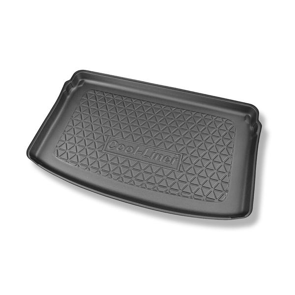 Tapis de coffre adapté pour Audi A1 GB Sportback (07.2018-....) - bac de coffre - protection de coffre voiture - coffre supérieur; plancher amovible en la position la plus haute