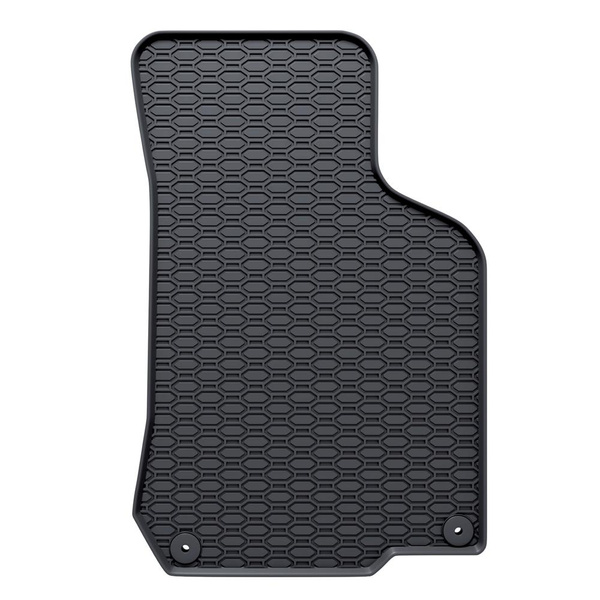 Tapis de sol en caoutchouc adapté pour Seat Leon I Hayon (1999-2005) - tapis de voiture - noir - 4 pcs.