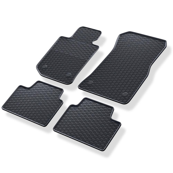 Tapis de sol en caoutchouc adapté pour BMW 3 G20, G21 Berline, Touring (2018-....) - tapis de voiture - noir - 4 pcs.