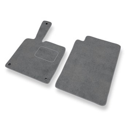 Tapis de Sol Velours adapté pour Smart ForTwo II Hayon, Cabriolet (2007-2013) - Premium tapis de voiture - gris