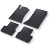 Tapis de sol en caoutchouc adapté pour Mercedes-Benz CLA C117 (2013-2019) - tapis de voiture - noir