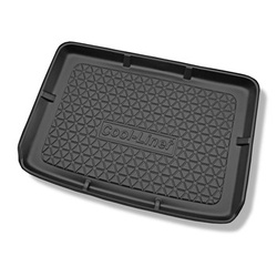 Tapis de coffre adapté pour Skoda Yeti SUV (06.2009-11.2017) - bac de coffre - protection de coffre voiture - coffre supérieur ; avec roue de secours taille normale