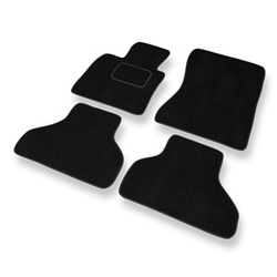 Tapis de Sol Velours adapté pour BMW X5 II E70 SAV (2007-2013) - Premium tapis de voiture - noir