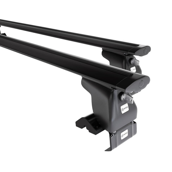 Barres de toit en aluminium adapté pour Volkswagen Golf mk V Hayon (2004-2007) - Porte-Bagages de Voiture noir - toit normal