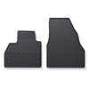 Tapis de sol en caoutchouc adapté pour Renault Kangoo II (2013-2021) - tapis de voiture - noir