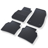 Tapis de sol en caoutchouc adapté pour Opel Insignia II Grand Sport, Sports Tourer (2017-2023) - tapis de voiture - noir - 4 pcs.