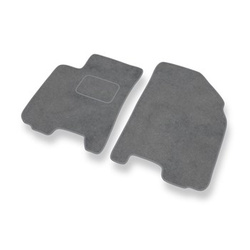 Tapis de Sol Velours adapté pour Daewoo Kalos Berline (2002-2011) - Premium tapis de voiture - gris