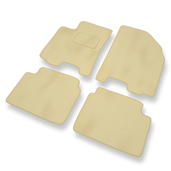Tapis de Sol Velours adapté pour Chevrolet Lacetti Hayon, Break, Berline (2003-2009) - Premium tapis de voiture - beige